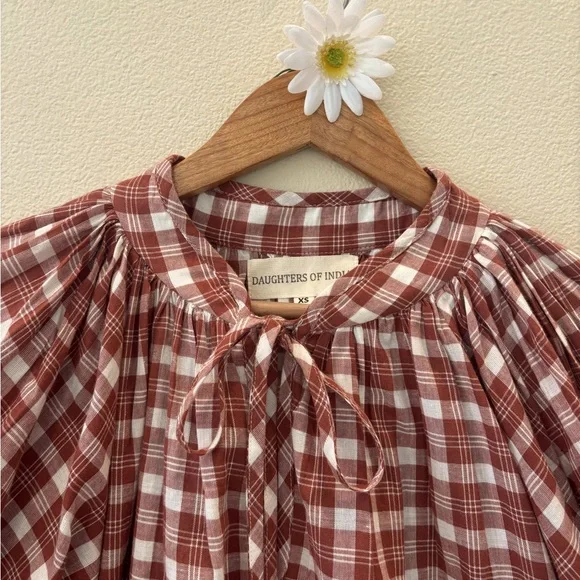 Daughters of India Poet Blouse NWT - Picture 3 of 14